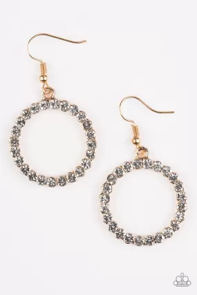 Bubblicious Gold Earrings - Paparazzi Accessories