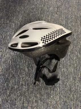 Cycle Helmet, VB101, black and white chequerboard (Used Grade – A)