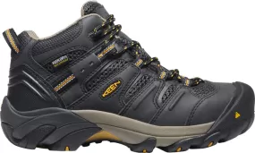 'Keen Utility' Women's Lansing EH WP Steel Toe Hiker - Raven Black / Tawny Olive