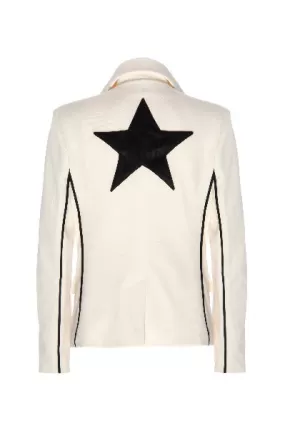 MAXINE Creamy Neoprene Star Blazer