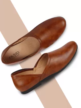 Men Tan Ethnic Nagra Juttis & Mojaris