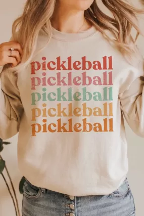 MULTI PICKLEBALL REPEAT GRAPHIC SWEATSHIRT