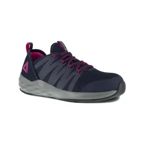 'Reebok' Women's Astride Athletic SR Steel Toe - Navy / Fuschia