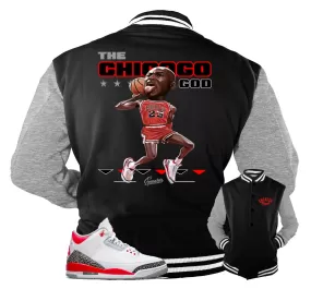 Retro 3 Fire Red Dunk Jacket