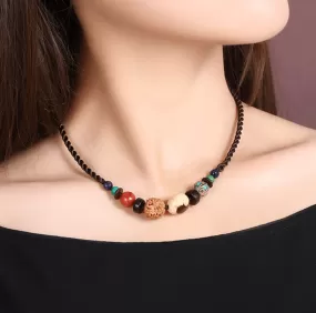 Retro Bodhi Seeds Ethnic Style Clavicular Chain