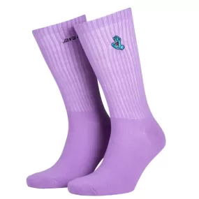 Santa Cruz leisure socks Screaming Mini Hand Socks SCA-SCK-0428 digital lavender