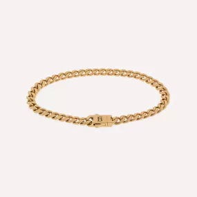 Svelte Stephen 5mm Chain Bracelet 18K Gold