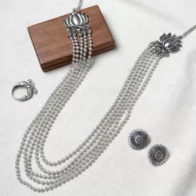 Teejh Kamali Oxidised Silver Jewelry Gift Set