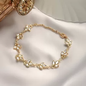 Teejh Sameeraa Pearl and Polki Bracelet