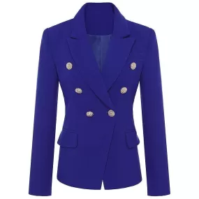 The Inspiration Double-Breasted Blazer Women - Formal-Business - Plain-Solid