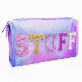 Tie Dye Varsity Letter Patch Pencil Pouch - STUFF