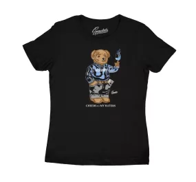 Womens Legend Blue 11 Shirt - Cheers Bear - Black