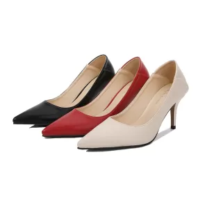 Women's Pointed Toe Shallow High Heel Pumps