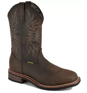 'Work Zone' Men's 10" Western WP Comp Toe - Brown